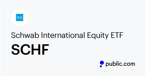 buy schwab international equity etf schf etf quote today investment