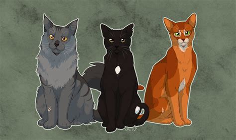 Warrior Cats Firestar Graystripe And Ravenpaw