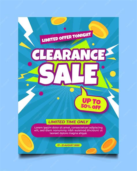Premium Vector | Clearance sale poster
