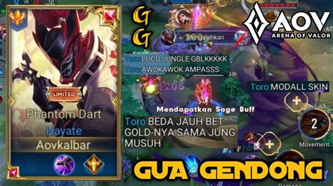 AOV HAYATE GAMEPLAY Ketika Solo Rank Dapet Temen Toxic Arena Of Valor