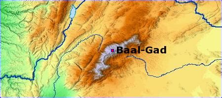 Map - Baal-Gad - BibleBento.com