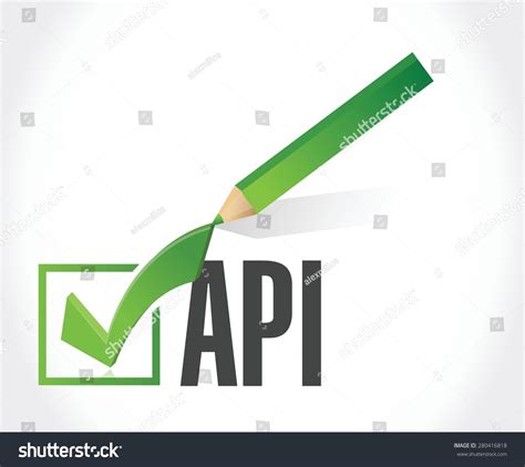 api check mark sign concept illustration stock vector royalty