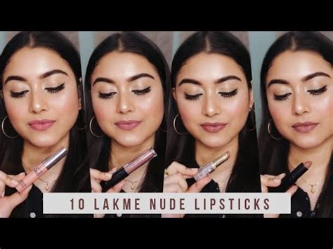 Top 10 Lakme Nude Lipsticks For Indian Skin Arpita Ghoshal YouTube