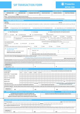 Fillable Online SIP AUTO DEBIT FACILITY REGISTRATION CUM MANDATE FORM