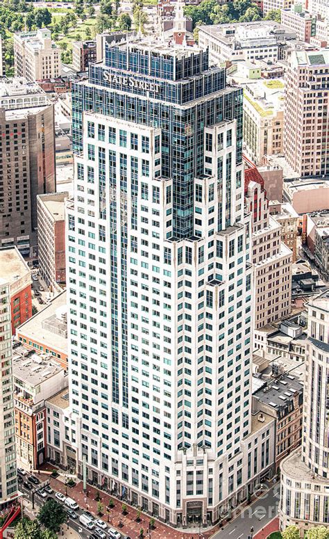 One Lincoln Street Building Aerial In Boston State Street Fina