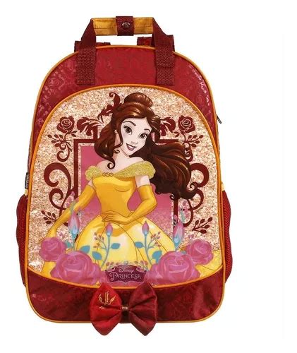 Morral escolar Dermiwil Princesas Princesas Disney color rojo diseño