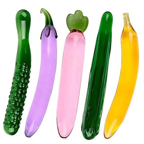 Glass Vegetables And Fruit Dildo Anal Sex Plug Masturbator Toy Eur Picclick Fr