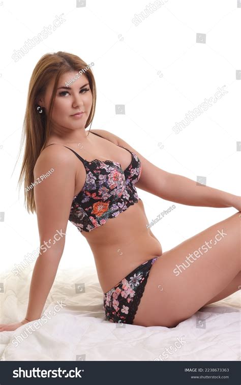 Plus Size Model Sexy Lingerie On Stock Photo Shutterstock