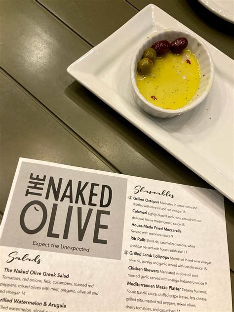 Menu At The Naked Olive Restaurant Kennett Square
