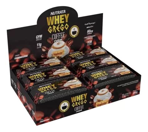 Barra Whey Grego Unidades Nutrata Prote Na Con Sabor A Capuchino De