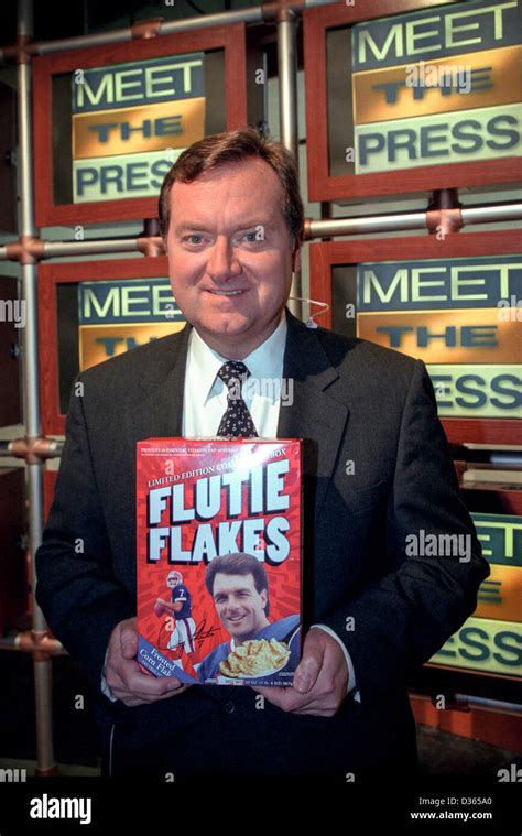 Tim Russert host of NBC's Meet the Press a fan of the Buffalo Bills ...