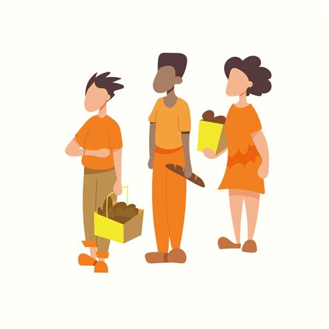 queue   store vector illustration  flat style  vector