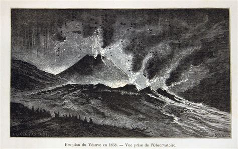 eruption du vesuve en  vue prise de lobservatoire flickr