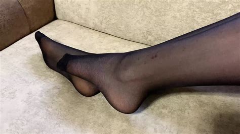 Girl In Black Nylon Tights Caresses Her Long Legs Jewish Porn Xhamster
