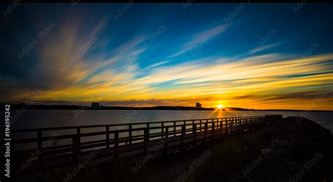 Sonnenuntergang Am Timmendorfer Strand Ostsee Stock Foto Adobe Stock