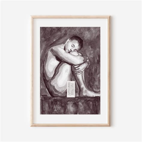 Male Nude Sleeping Full Frontal Nudity Erotic Vintage Photo Gay Interest Art Print Naked Man