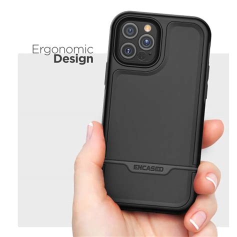 Encased Rebel Case For Apple Iphone 12 Pro Max Black Wholesale