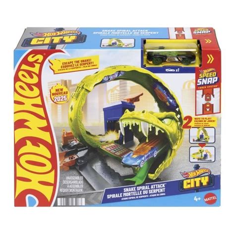 Bebeboutik Hot Wheels Coffret Looping Serpent avec voiture en métal moulé Hot Wheels JBM63