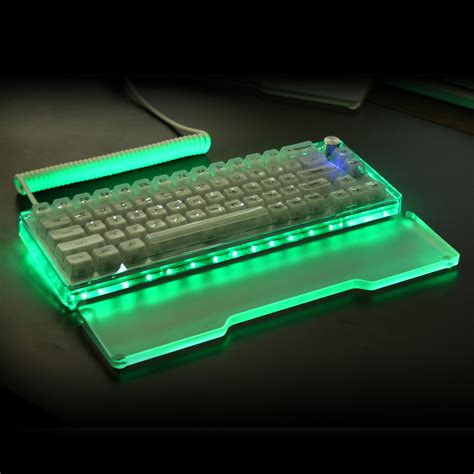 Lw Customization Keyboard Wrist Rest Acrylic Wrist Rest Metal Strip