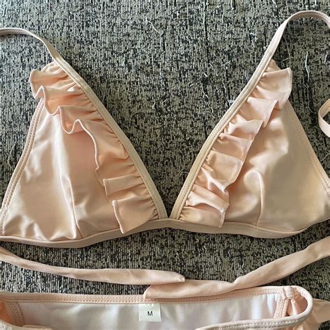 Light Pink Bikini Two Piece Set Been Used In Depop