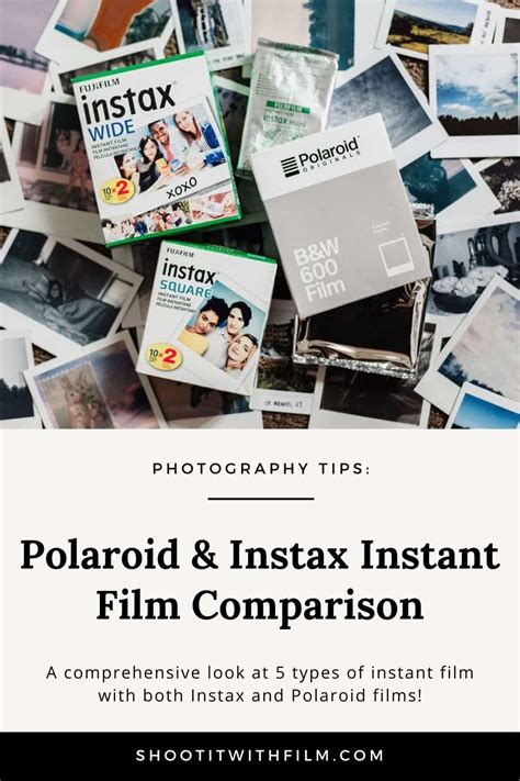 Polaroid And Instax Instant Film Comparison Shoot It With Film