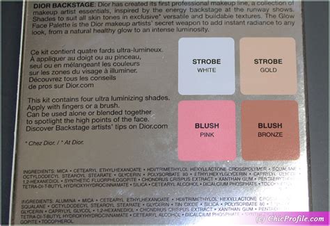 Dior Universal (001) Backstage Glow Face Palette Review, Photos ...