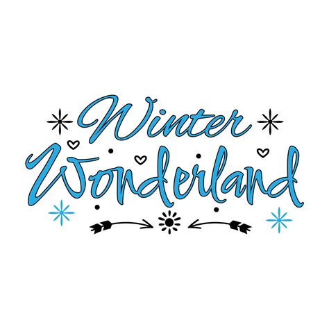 Vector Lettering Of Winter Wonderland For Happy Holidays Greeting