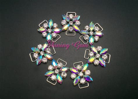 Small Flower Center Ab Bikini Connector Bcc Shining Gem