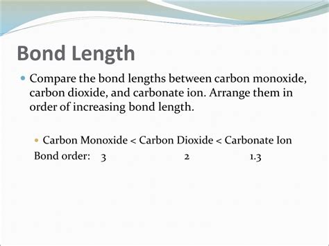 bond order length  energy powerpoint