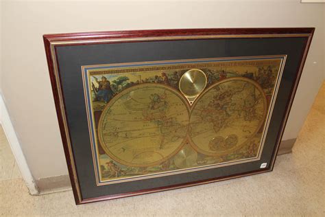 Lot - FRAMED WORLD MAP