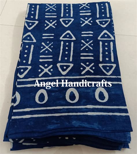 Women Beach Wear Bikini Cover Up Sarong Neck Hand Block Print Indigo