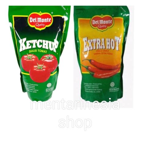 Jual Del Monte Ketchup Dan Extra Hot Kg Saus Tomat Dan Saus Sambal Extra Pedas Delmonte Kg