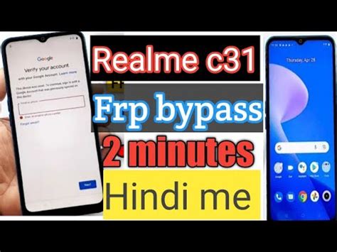 Realme C Rmx Frp Bypass Google Account Remove Without Pc