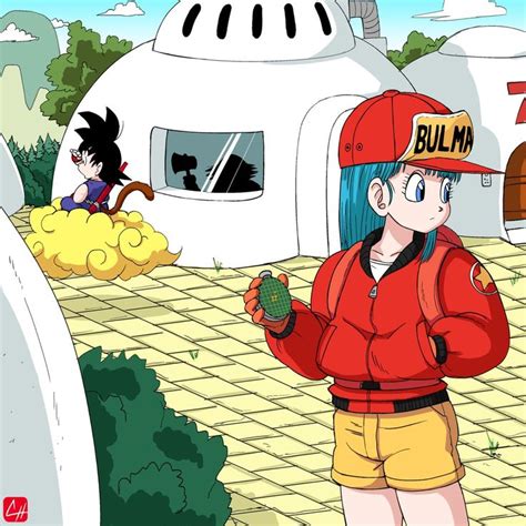 Pin de R en ドラゴンボール Goku y bulma Personajes de dragon ball Bulma