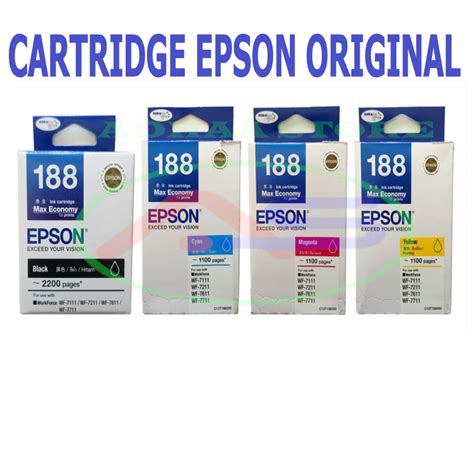 Jual Epson Original Genuine Tinta Printer Workforce Wf Wf