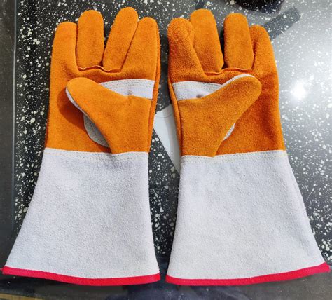 Industrial Leather Hand Gloves Manufacturer Nesa And Mia Leather