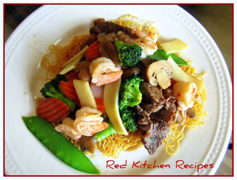 Red Kitchen Recipes: Crispy Noodles