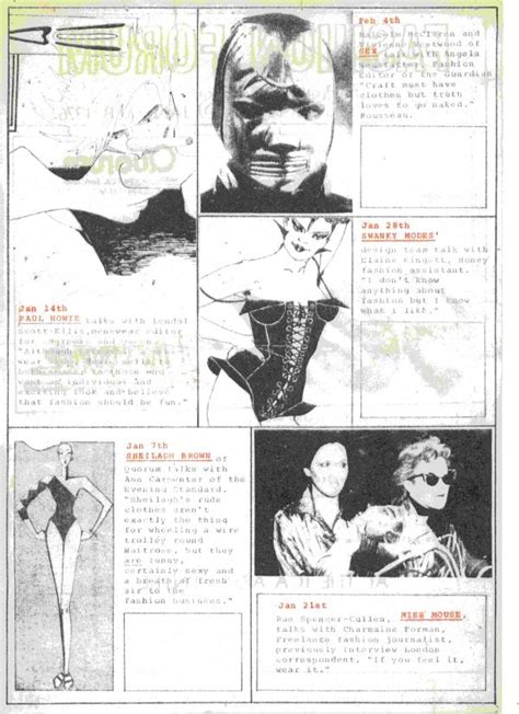 Sex Vivienne Westwood Fashion Forum Flyer The Roxy