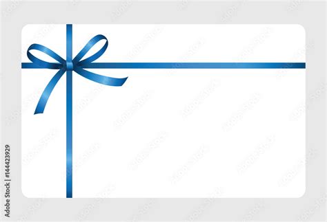 gift certificate gift card  blueribbon   bow  white