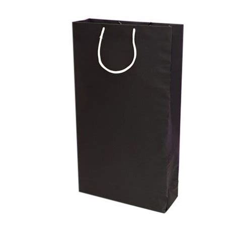 Plain Black Kraft Paper Bag With 2 Kg Weight Bearing Capacity At Best