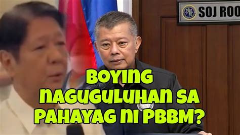 SOJ Boying Naguguluhan Sa Decision Ni PBBM Sa I C C Jurisdiction