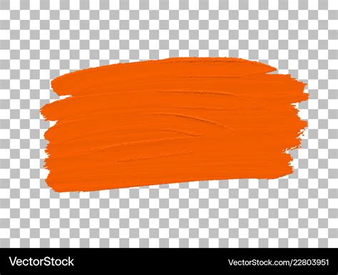 Orange Colour Paint Brush Royalty Free Vector Image