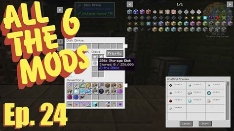 All The Mods 6 Ep 24 Refined Storage Auto Crafting And Extra Large Discs Youtube