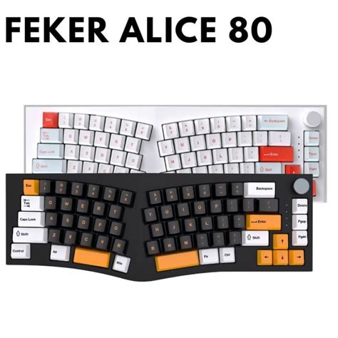 FEKER Alice 80 Alice80 VIA Ergonomics Mechanical Keyboard RGB South North Facing Light Hot Swap