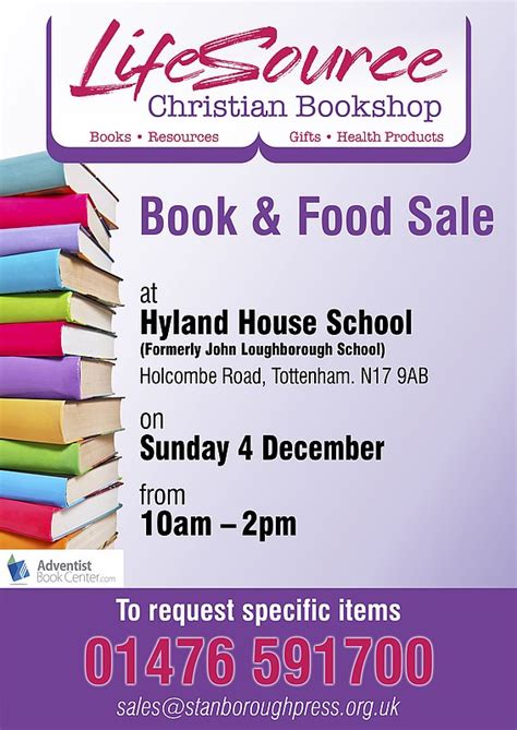 Food And Book Sale Adventist Church In Uk And Ireland National Site