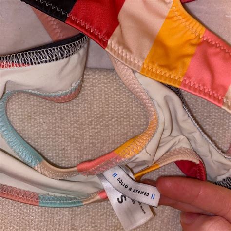 Solid Striped Bikini Gem