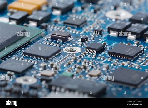 Circuit Board Closeup Stock Photo Alamy