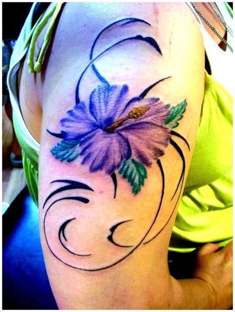 Purple Orchid Tattoo Design For Girl On Sleeve | FanPhobia ...