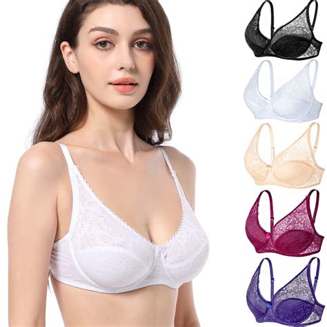 Bras For Women Underwire BH Tops Perspective Bra Female Underwear Plus Size Sexy Lingerie Lace