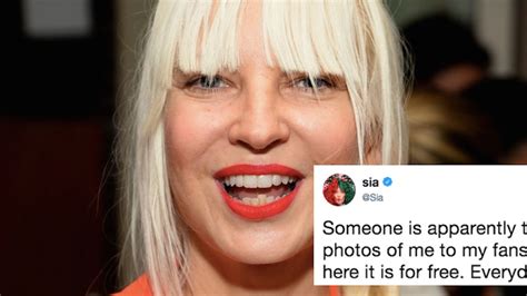 Sia Posted A Naked Photo Of Herself To Beat Paparazzi To The Punch